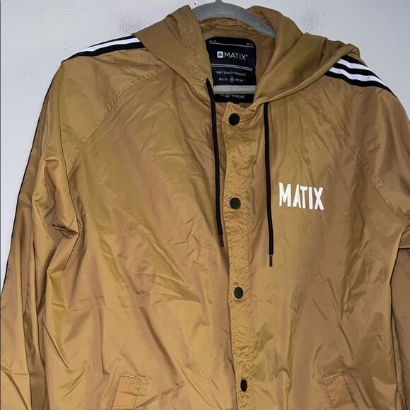 Matix Compton Surf Club Los Angeles Tan Windbreaker Size L - Picture 8 of 13